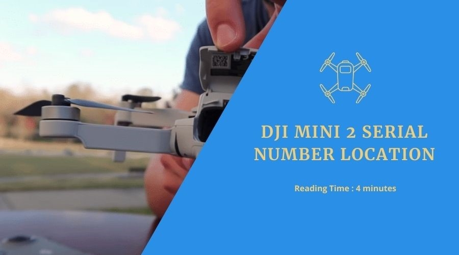 Расположение серийного номера DJI Mini 2